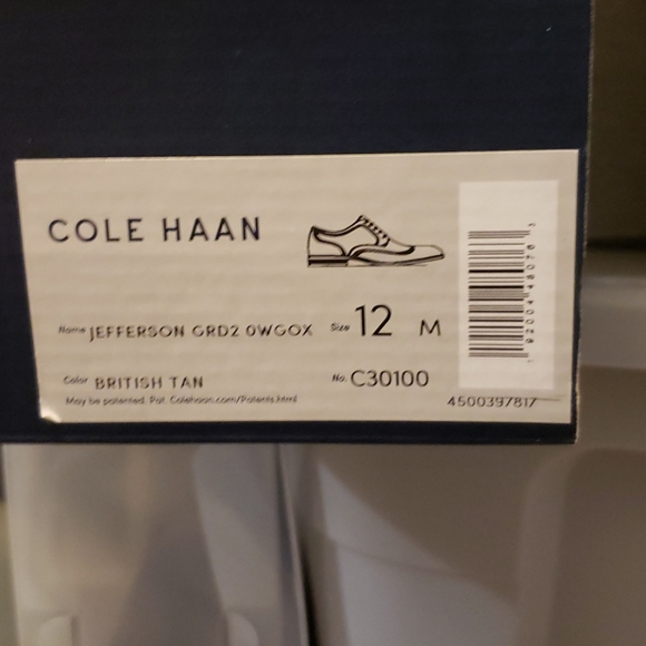 Cole Haan Grand 2.0 Jefferson Wingtip Oxford Shoes - Picture 7 of 8